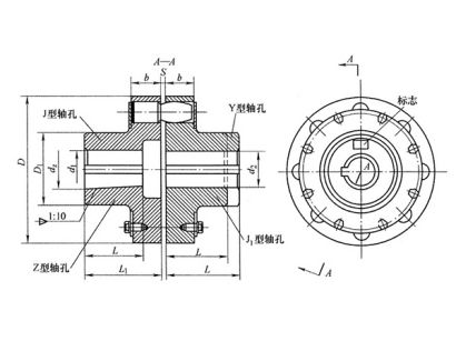 彈性聯(lián)軸器,LX型彈性柱銷聯(lián)軸器